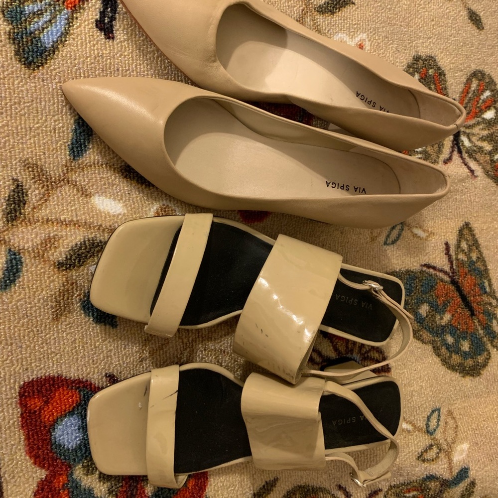 2 pairs of Via Spiga shoes size 6